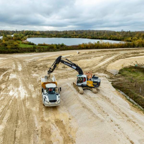 Terrassement chantier La Bassée