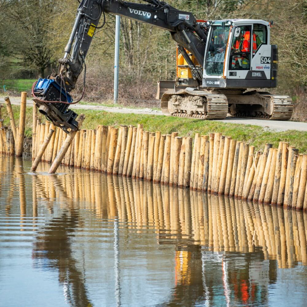 Travaux Equo Vivo canal de Nantes